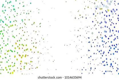 Light Multicolor, Rainbow vector blurry rectangular background. Geometric background in square style with gradient. The pattern can be used for brand-new background.