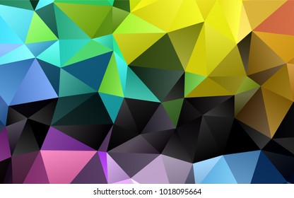 Light Multicolor, Rainbow vector blurry triangle background. Shining colored illustration in a brand-new style. The elegant pattern can be used as part of a brand book.