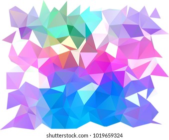 Light Multicolor, Rainbow vector blurry triangle pattern. A completely new color illustration in a vague style. Brand-new design for your business.