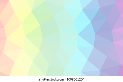 Light Multicolor, Rainbow vector blurry triangle background. Brand new colored illustration in blurry style with gradient. The textured pattern can be used for background.