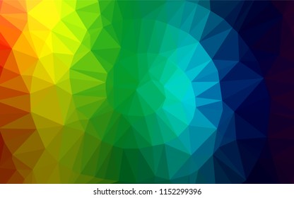 Light Multicolor, Rainbow vector blurry hexagon texture. A vague abstract illustration with gradient. The elegant pattern can be used as part of a brand book.