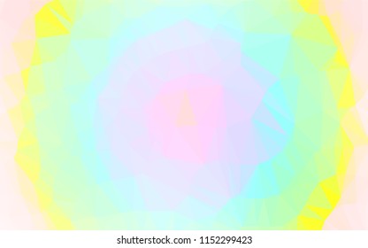Light Multicolor, Rainbow vector blurry hexagon texture. Glitter abstract illustration with an elegant design. The elegant pattern can be used as part of a brand book.