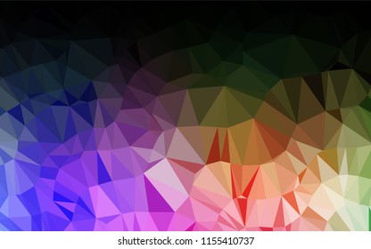 Light Multicolor, Rainbow vector blurry hexagon pattern. An elegant bright illustration with gradient. A new texture for your design.