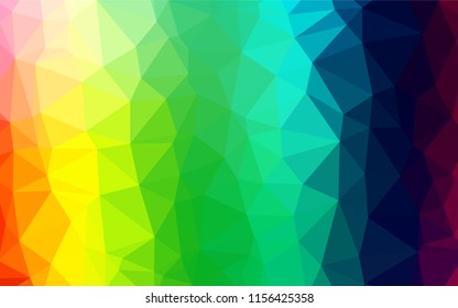 Light Multicolor, Rainbow vector blurry hexagon template. A completely new color illustration in a vague style. Brand new design for your business.