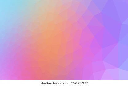 Light Multicolor, Rainbow vector blurry hexagon texture. Shining colored illustration in a Brand new style. The textured pattern can be used for background.