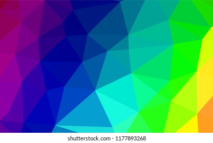 Light Multicolor, Rainbow vector blurry hexagon template. A vague abstract illustration with gradient. A completely new template for your business design.