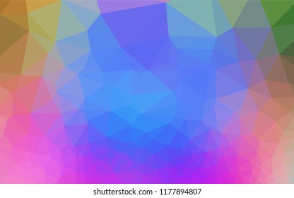 Light Multicolor, Rainbow vector blurry hexagon pattern. An elegant bright illustration with gradient. The completely new template can be used for your brand book.
