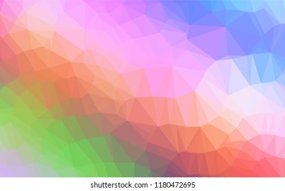 Light Multicolor, Rainbow vector blurry hexagon texture. Shining colored illustration in a Brand new style. The template can be used as a background for cell phones.