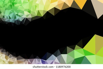 Light Multicolor, Rainbow vector blurry hexagon template. A completely new color illustration in a vague style. Brand new style for your business design.
