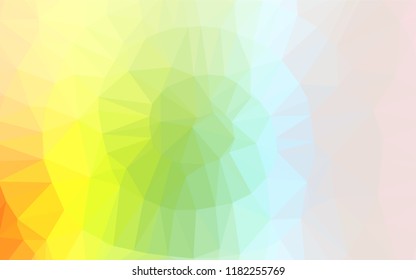 Light Multicolor, Rainbow vector blurry hexagon pattern. A completely new color illustration in a vague style. Brand new style for your business design.