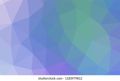 Light Multicolor, Rainbow vector blurry hexagon pattern. A completely new color illustration in a vague style. The polygonal design can be used for your web site.