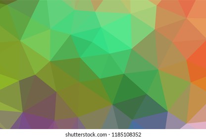Light Multicolor, Rainbow vector blurry hexagon texture. Creative illustration in halftone style with gradient. The elegant pattern can be used as part of a brand book.