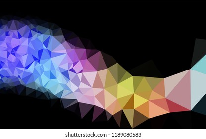 Light Multicolor, Rainbow vector blurry hexagon texture. Shining colored illustration in a Brand new style. Brand new style for your business design.