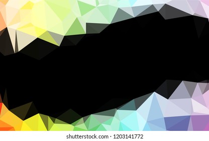 Light Multicolor, Rainbow vector blurry hexagon pattern. A vague abstract illustration with gradient. A completely new template for your business design.