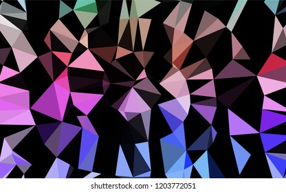 Light Multicolor, Rainbow vector blurry hexagon template. Glitter abstract illustration with an elegant design. The completely new template can be used for your brand book.