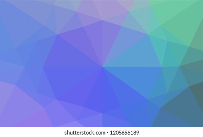 Light Multicolor, Rainbow vector blurry hexagon texture. Creative geometric illustration in Origami style with gradient. The template can be used as a background for cell phones.