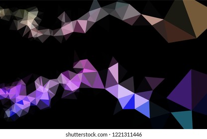 Light Multicolor, Rainbow vector blurry hexagon pattern. Brand new colored illustration in blurry style with gradient. The polygonal design can be used for your web site.