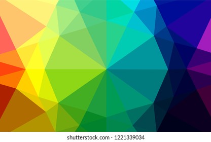 Light Multicolor, Rainbow vector blurry hexagon pattern. Glitter abstract illustration with an elegant design. The textured pattern can be used for background.