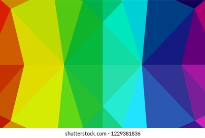 Light Multicolor, Rainbow vector blurry hexagon template. Brand new colored illustration in blurry style with gradient. The completely new template can be used for your brand book.