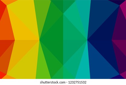 Light Multicolor, Rainbow vector blurry hexagon template. Colorful abstract illustration with gradient. A completely new design for your business.