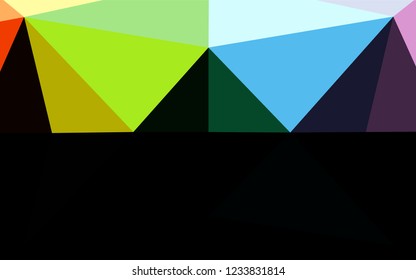 Light Multicolor, Rainbow vector blurry hexagon texture. Creative illustration in halftone style with gradient. The completely new template can be used for your brand book.