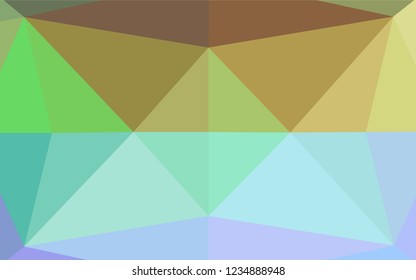 Light Multicolor, Rainbow vector blurry hexagon template. A vague abstract illustration with gradient. Brand new design for your business.
