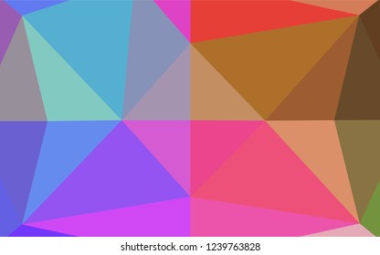 Light Multicolor, Rainbow vector blurry hexagon pattern. Brand new colored illustration in blurry style with gradient. A completely new design for your business.
