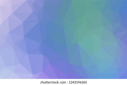 Light Multicolor, Rainbow vector blurry hexagon texture. Creative illustration in halftone style with gradient. The elegant pattern can be used as part of a brand book.