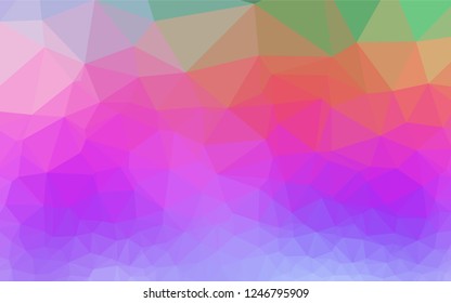 Light Multicolor, Rainbow vector blurry hexagon template. An elegant bright illustration with gradient. A completely new design for your business.