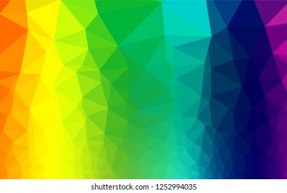 Light Multicolor, Rainbow vector blurry hexagon pattern. Colorful illustration in abstract style with gradient. The completely new template can be used for your brand book.
