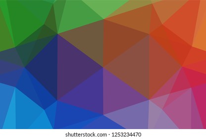 Light Multicolor, Rainbow vector blurry hexagon pattern. An elegant bright illustration with gradient. A completely new design for your business.