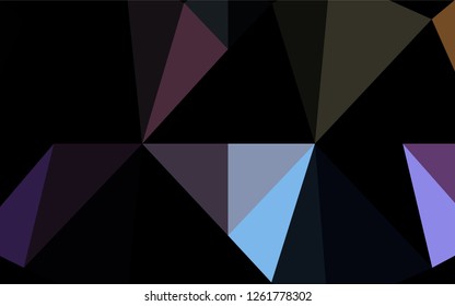 Light Multicolor, Rainbow vector blurry hexagon pattern. Colorful illustration in abstract style with gradient. The best triangular design for your business.