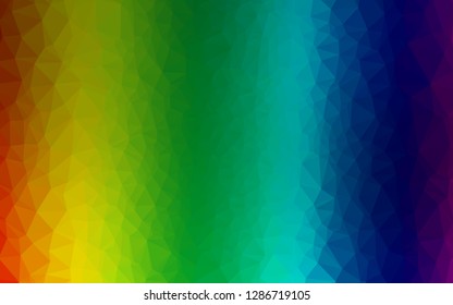 Light Multicolor, Rainbow vector blurry triangle template. Colorful illustration in abstract style with gradient. Brand new design for your business.