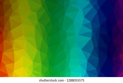 Light Multicolor, Rainbow vector blurry triangle pattern. A vague abstract illustration with gradient. Template for a cell phone background.