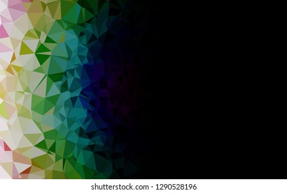 Light Multicolor, Rainbow vector blurry triangle pattern. Shining colored illustration in a Brand new style. Template for a cell phone background.
