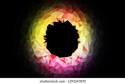 Light Multicolor, Rainbow vector blurry triangle pattern. Shining colored illustration in a Brand new style. Template for a cell phone background.