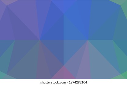 Light Multicolor, Rainbow vector blurry hexagon template. Glitter abstract illustration with an elegant design. The template can be used as a background for cell phones.