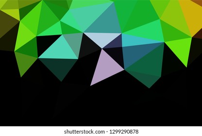 Light Multicolor, Rainbow vector blurry hexagon texture. Colorful illustration in abstract style with gradient. Brand new style for your business design.