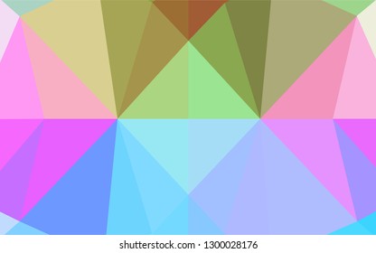 Light Multicolor, Rainbow vector blurry hexagon texture. A vague abstract illustration with gradient. The textured pattern can be used for background.