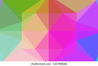 Light Multicolor, Rainbow vector blurry hexagon template. Shining colored illustration in a Brand new style. Brand new design for your business.