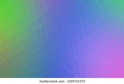 Light Multicolor, Rainbow vector blurry triangle texture. Colorful abstract illustration with gradient. Brand new style for your business design.