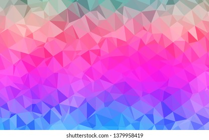 Light Multicolor, Rainbow vector blurry triangle texture. Shining colored illustration in a Brand new style. New texture for your design.