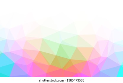 Light Multicolor, Rainbow vector blurry triangle texture. Colorful abstract illustration with gradient. Brand new design for your business.