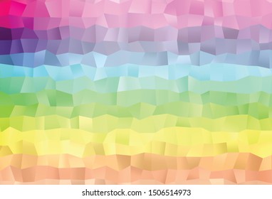 Light Multicolor, Rainbow vector blurry triangle texture. An elegant bright illustration with gradient. Brand new design for your business.