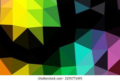 Light Multicolor, Rainbow vector blurry triangle template. Colorful abstract illustration with gradient. Brand new design for your business.