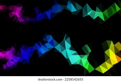 Light Multicolor, Rainbow vector blurry triangle texture. Glitter abstract illustration with an elegant design. Brand new design for your business.