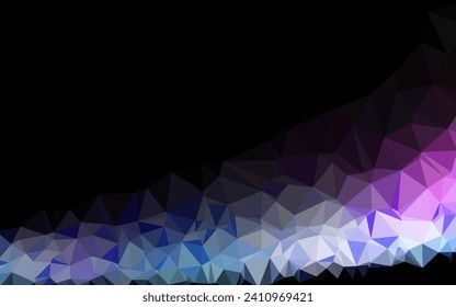 Light Multicolor, Rainbow vector blurry triangle pattern. A completely new color illustration in a vague style. Brand new style for your business design.