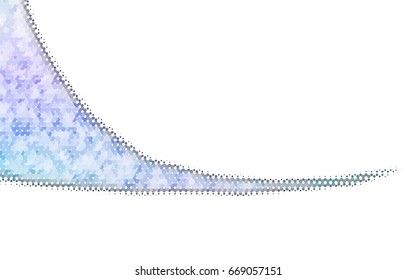 Light Multicolor, Rainbow vector blurry hexagon background design. Geometric background in Origami style with gradient. 