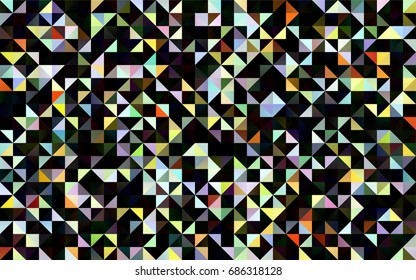 Light Multicolor, Rainbow vector blurry triangle background. Creative illustration in halftone style with gradient. A new texture for your design.