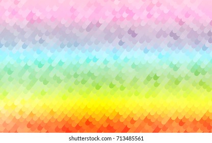 Light Multicolor, Rainbow vector blurry arched pattern. An elegant bright illustration with gradient. The completely new template can be used for your brand book.
